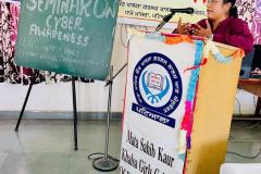 33rd Cyber Security Seminar- August 2024 @ Mata Sahib kaur Khalsa Girls college of Education.