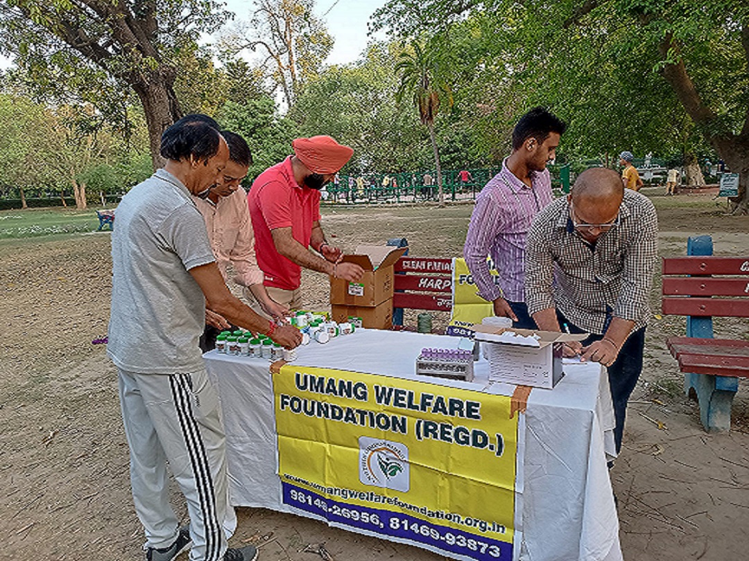 Free Ashavgandha Distribution & Sugar Checkup Camp