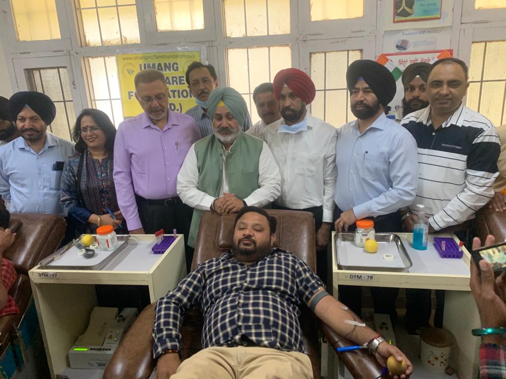 Blood Donation Camp At Govt. Rajindra Hospital