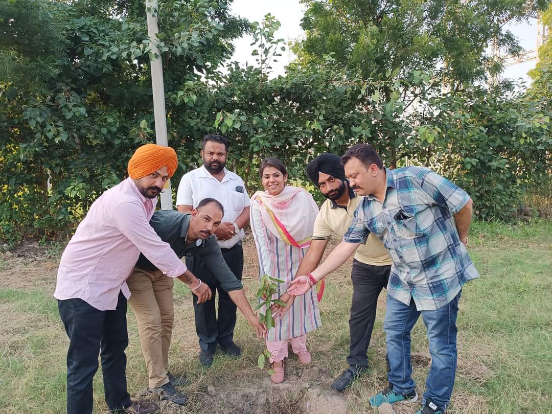 Plantation on Occasion Gandhi Jayanti By Mrs. Shaina Kapoor CDPO Patiala With Umang Team